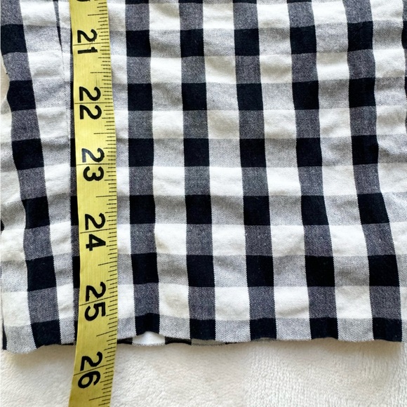 Ann Taylor Loft Marisa Cropped Gingham Checkered Black and White Ankle Pants Sz4 - Picture 13 of 14